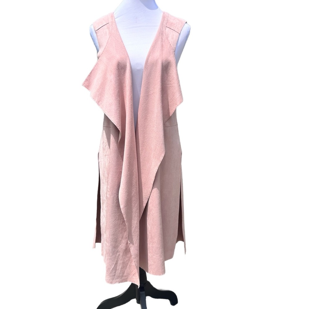 Dolce Cabo Blush Pink Sleeveless Jacket/Duster - Picture 9 of 9